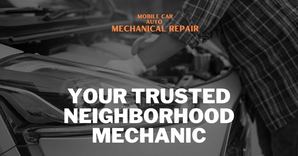 mobile car auto mechanic service poster